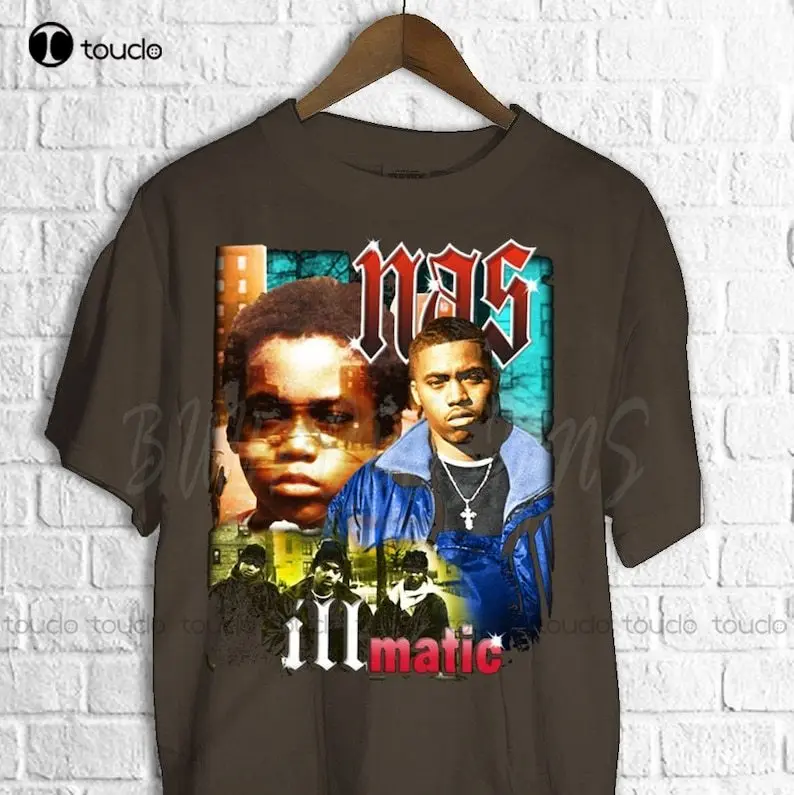 

Vintage Nas Illmatic T-Shirt Digital Printing Custom Aldult Teen Unisex Custom Gift Xs-5Xl Fashion Tshirt Summer All Seasons