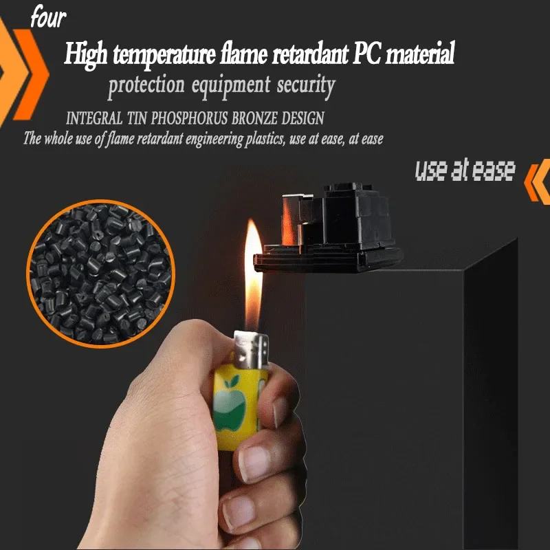Крепление-стойка ПДУ блок распределения электросети 10A AU China Socket 5 hole цифровой