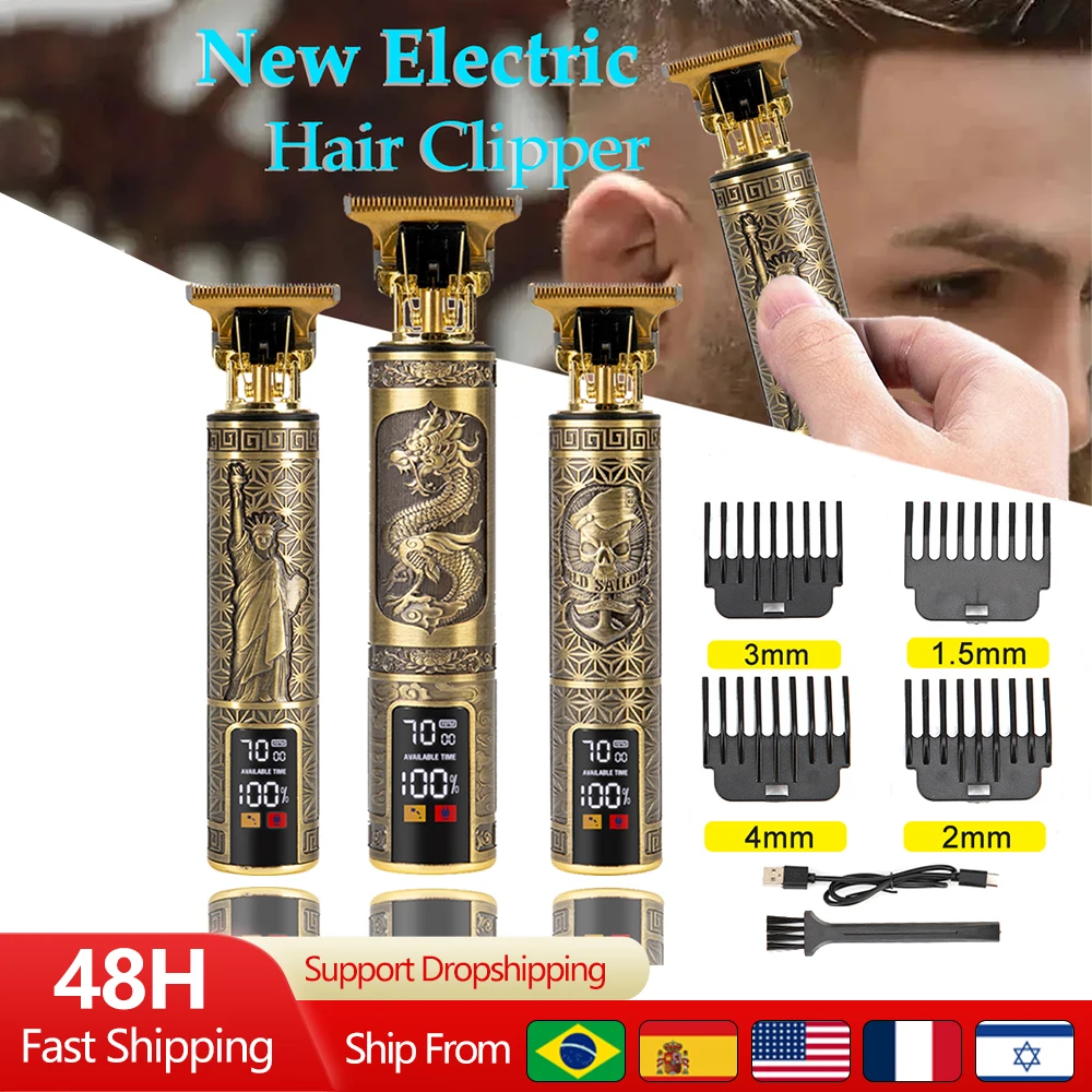 

Машинка для стрижки волос T9, электрическая машинка для стрижки волос, машинка для стрижки бороды