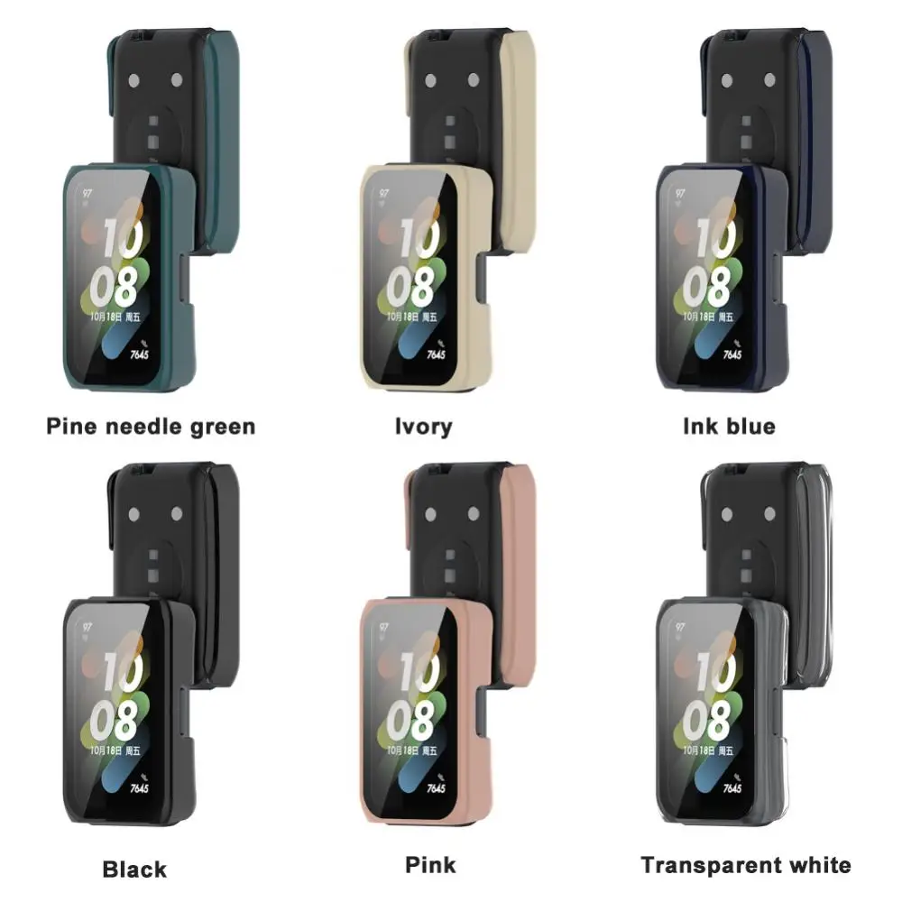 

Protective Case Tempered Film Integrated Watch Case Suitable for Huawei Band 7 Bracelet Protective Case