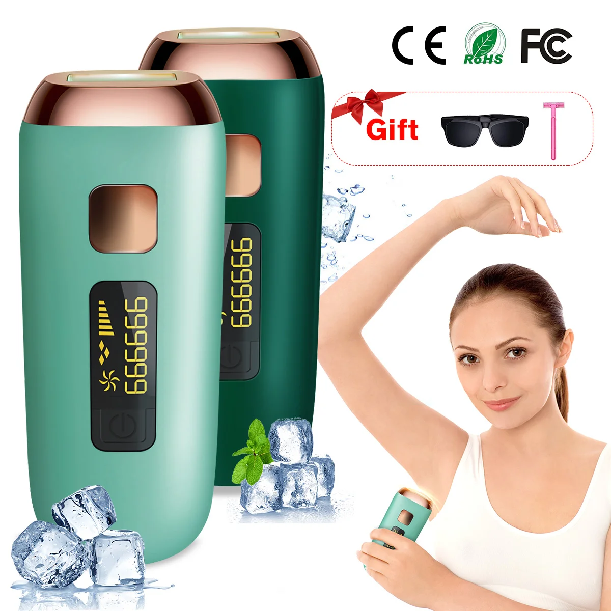 

IPL Hair Removal Laser Epilator For Women Portable 999999 Flash Permanent Painless Whole Body Photoepilator Depilador
