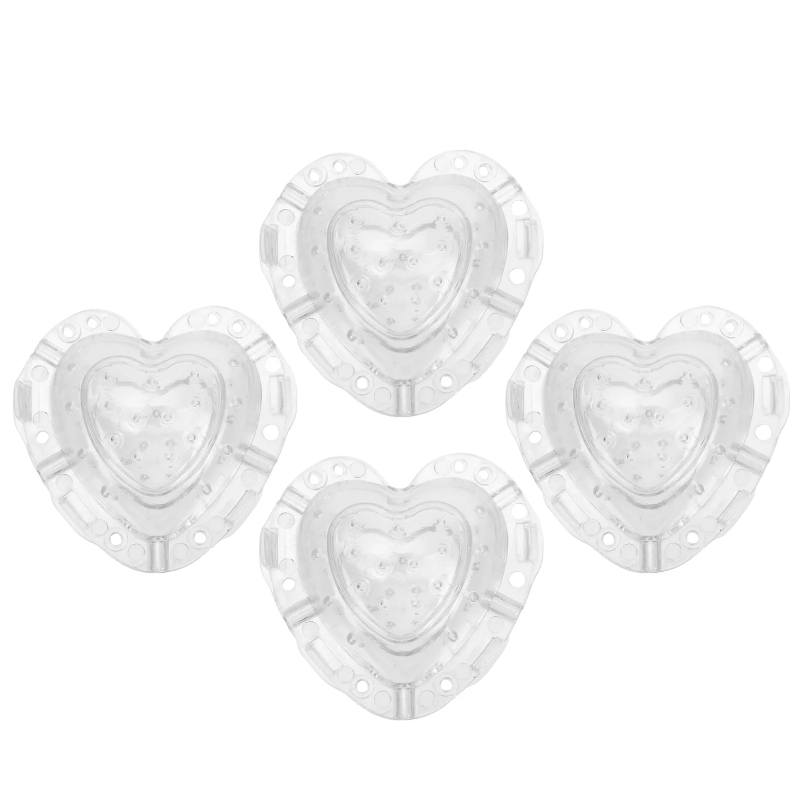 

4 Pcs Heart Strawberry Mold Specialty Tools Growing Melon Shaping Fruit Supply Watermelon Transparent Forming Small Shaped