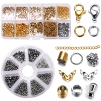 352 950pcs stainless steel jewelry making kits lobster clasp jump rings end crimps beads clasp for diy jewelry accessories