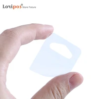 hang round hole tag clear self adhesive hanging hooks plastic display merchandise tabs for retail store