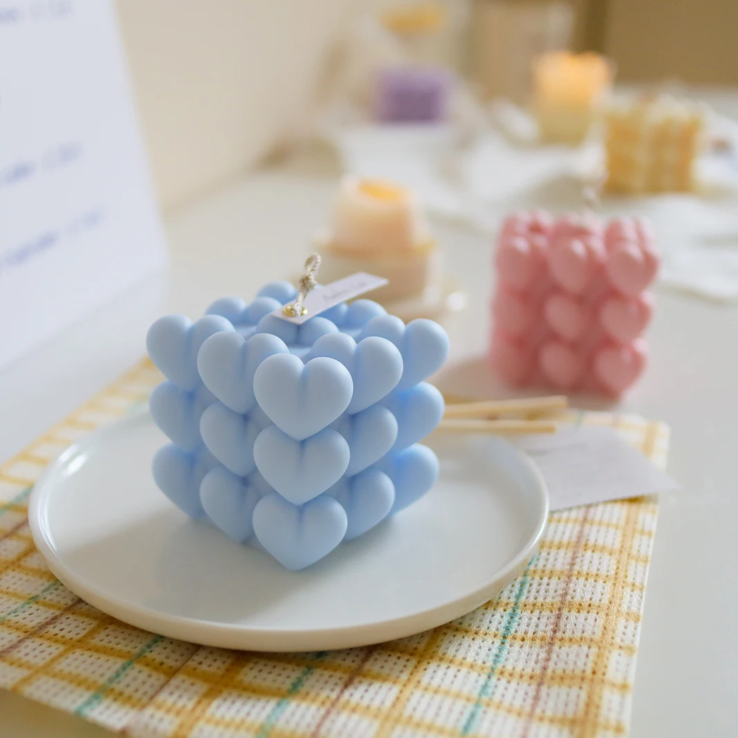 Домашние Декоративные Ароматические свечи в форме сердца домашние ароматные