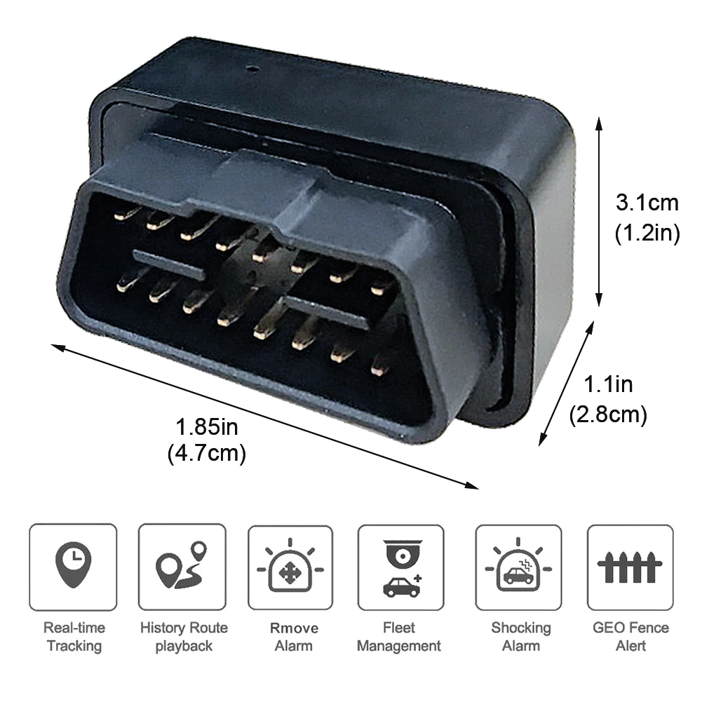 4G Mini OBD GPS-трекер 12В-24В Автомобильная Противоугонная сигнализация в режиме