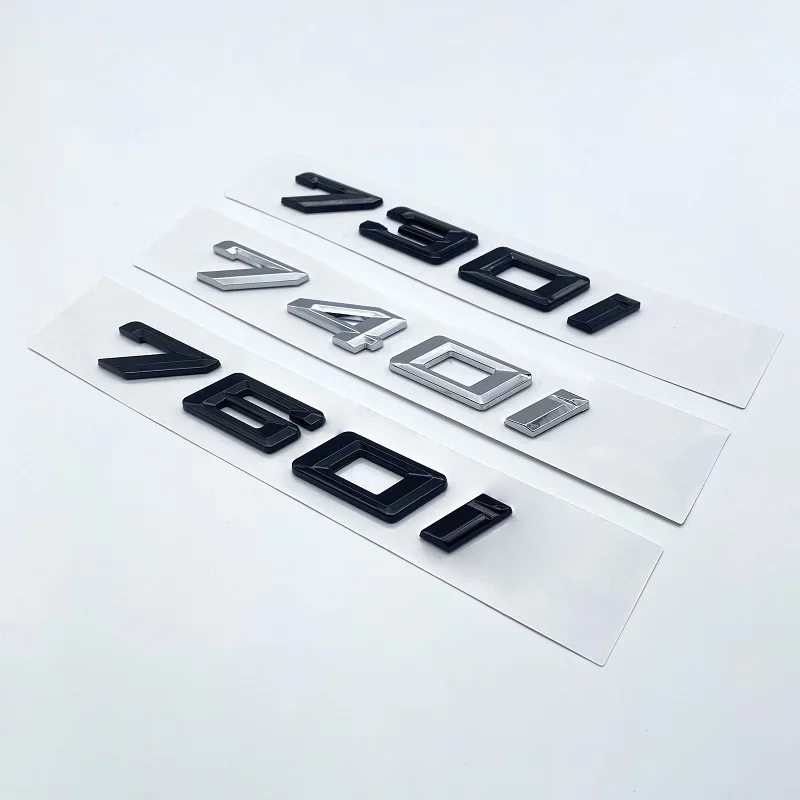 НОВЫЕ цифры шрифтов 730i 740i 745i 750i 760i Верхняя фотография для BMW серий 7 табличка с