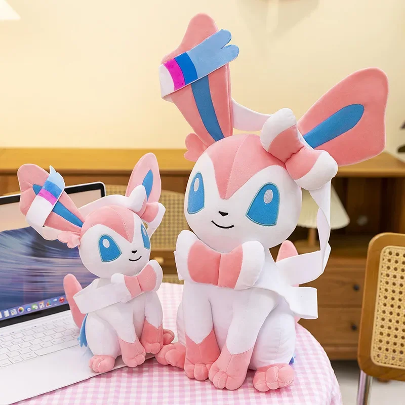 Плюшевые игрушки Pokemon Sylveon Pokémon аниме плюшевые куклы 25-75 см кавайная мягкая
