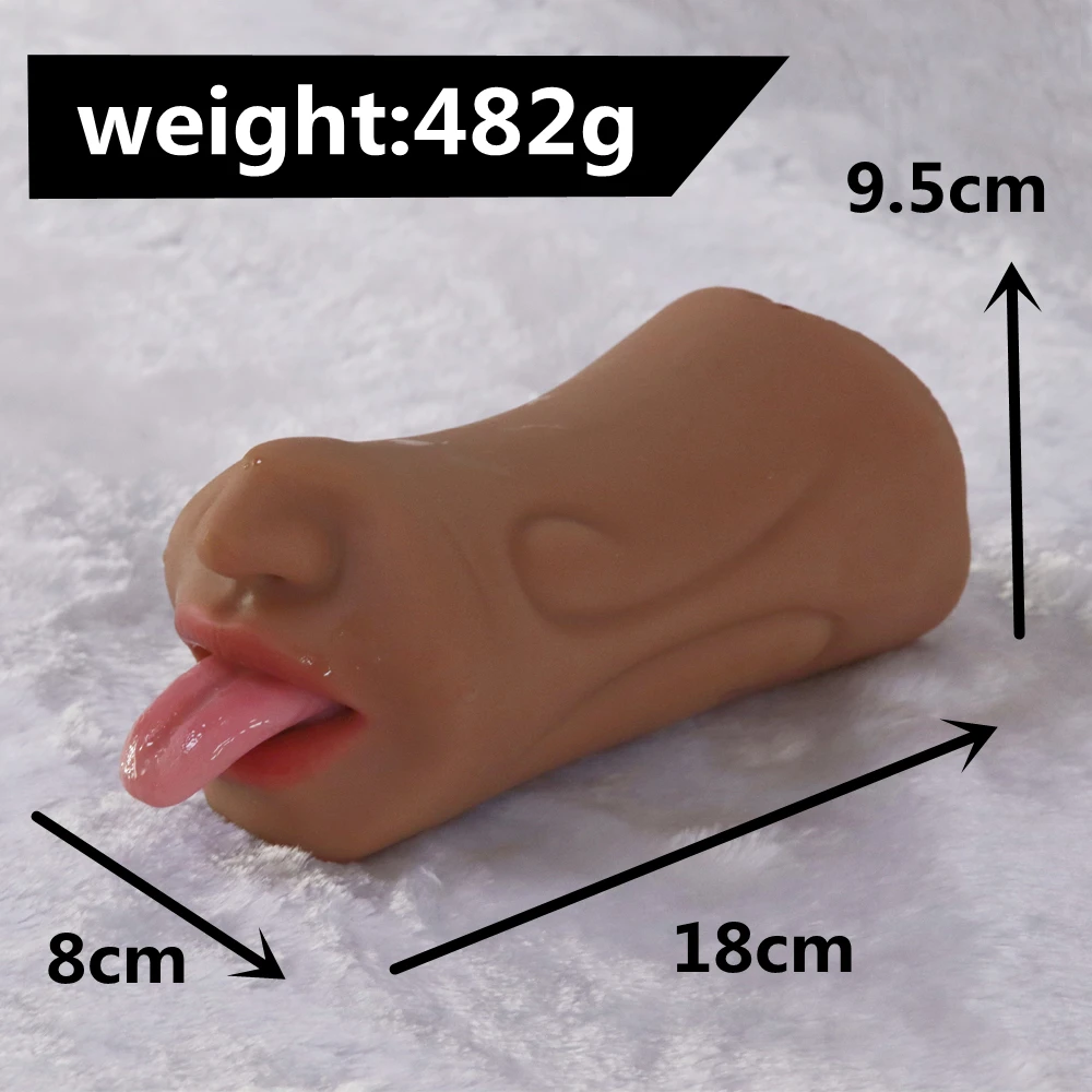 Настоящая Вагина 3D Глубокая глотка язык Мужской мастурбатор искусственная