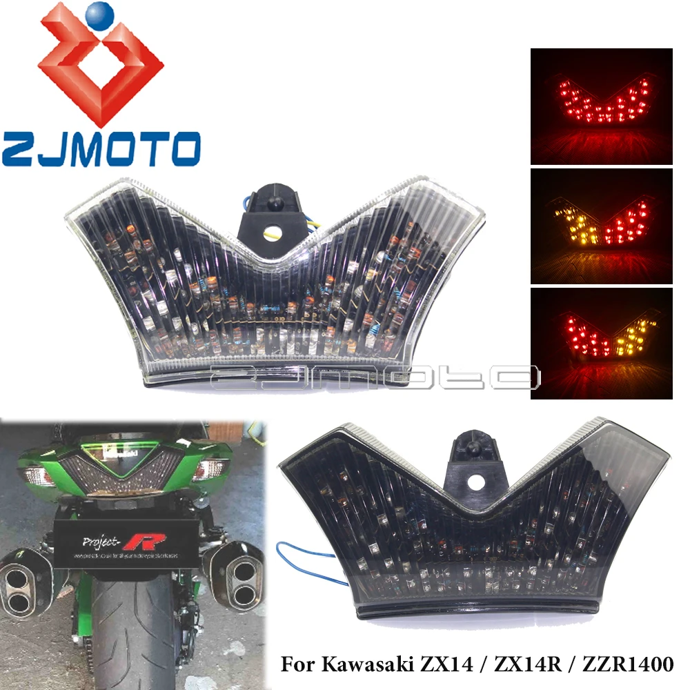 

Задний фонарь для мотоцикла Kawasaki Ninja ZX14 ZX14R ZZR1400 2006-09