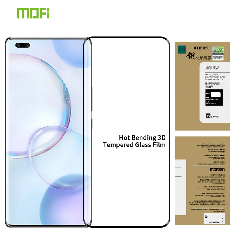 

Mofi Full Cover Tempered Glass For Honor 30S RUS 30i 30 Lite 30 Pro 70 Pro Plus 50 Screen Protector Protective Glass Film