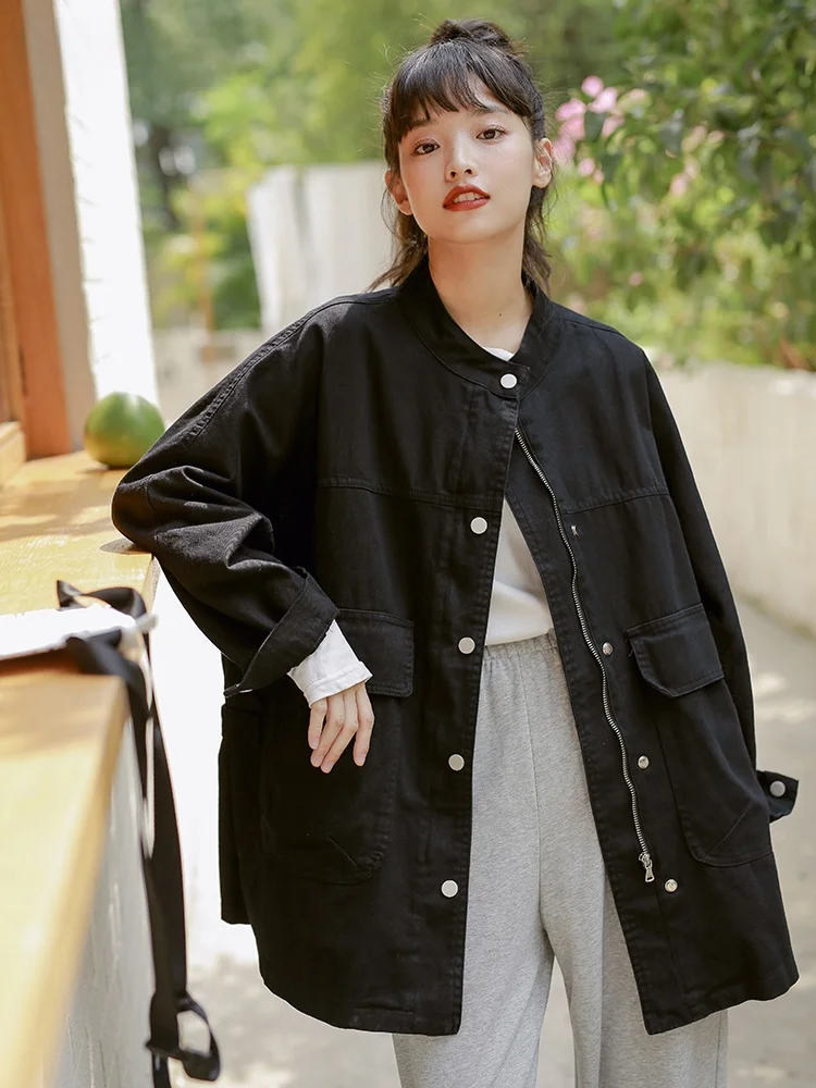 La Chabell 7M 2024 осенний модный простой уличный кардиган текстурированная лоскутная