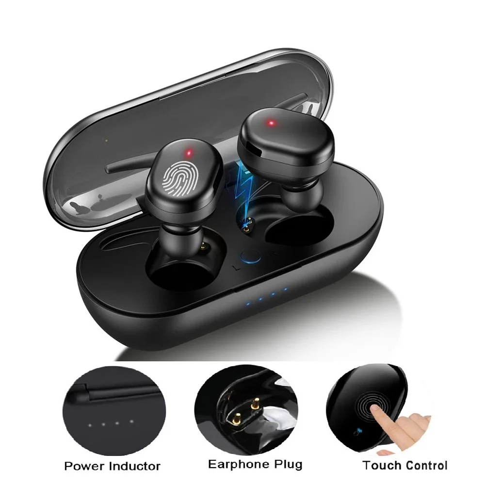 

Y30 Bluetooth-Compatible Headphones Wireless Earphones Touch Control Sports Earbuds Works On All Smartphones Music TWS Headset