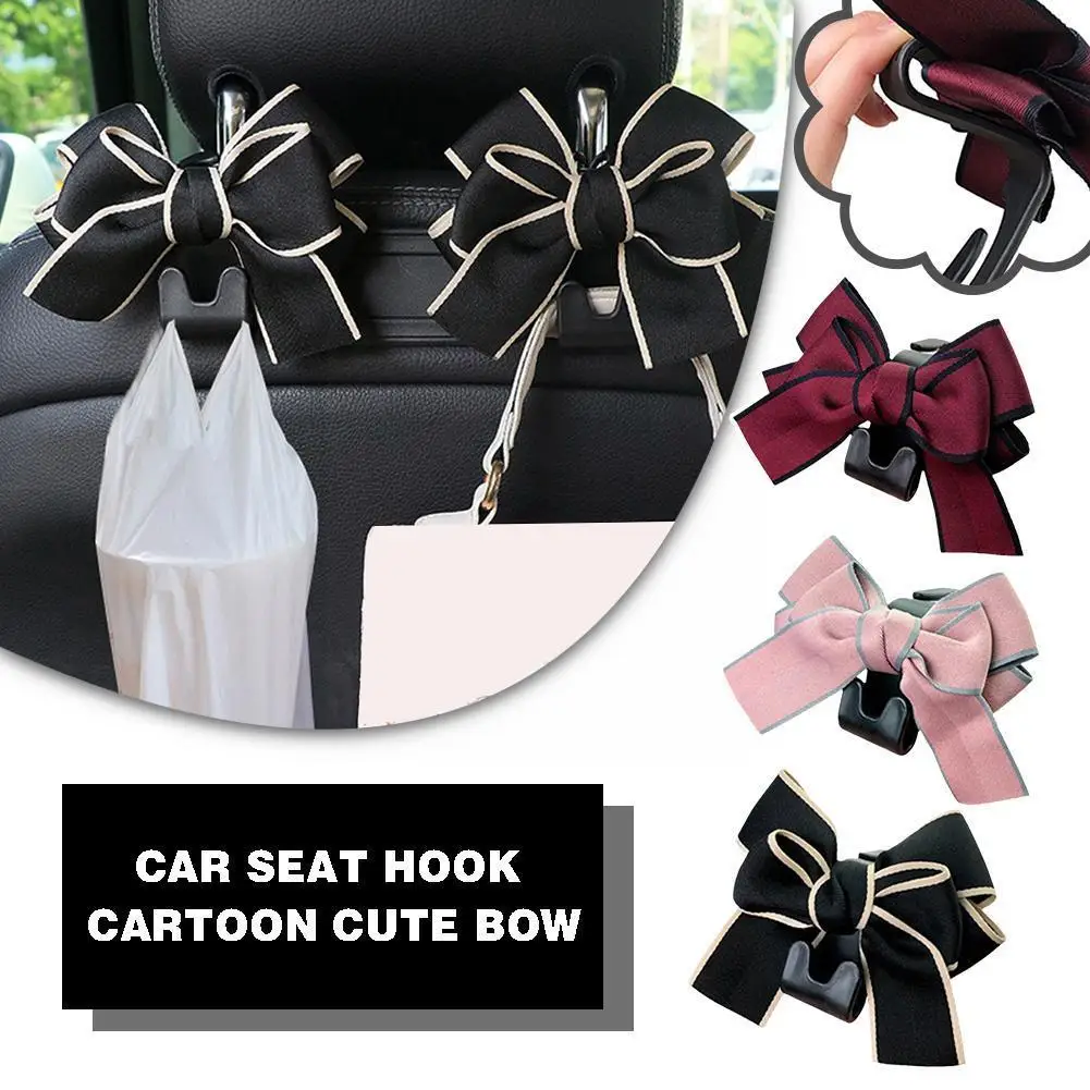 

Car Bow Hook Car Seat Backrest Storage Hook Hanging Bags Miscellaneous Handbag Accessories Interior Pendant Car Headrest Ca I5H3