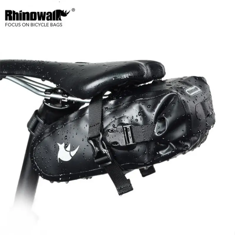 

Portable Waterproof Saddle Bag Tail Light Hook Riding Equipment Bike Package Bicycle Bag Anti-shaking Reflective Logo