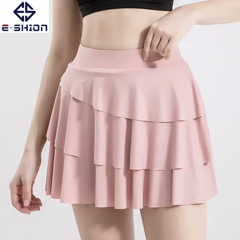 Юбка для йоги женские теннисные юбки внутренние шорты бадминтона эластичные
