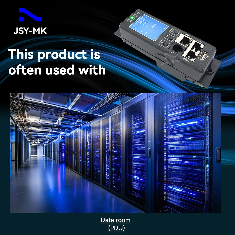 JSY-MK-341 Трехфазный интеллектуальный IP-измеритель PDU с 3*63A 3*220V Ethernet RS485 Порты температуры и влажности (art.: 3920cdab84685) - 3920cdab84685