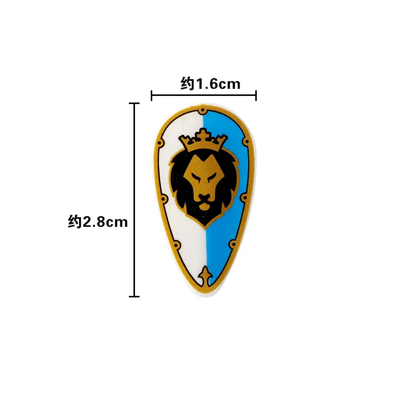 Военный средневековый солдат фигурка аксессуары строительные блоки щит корона