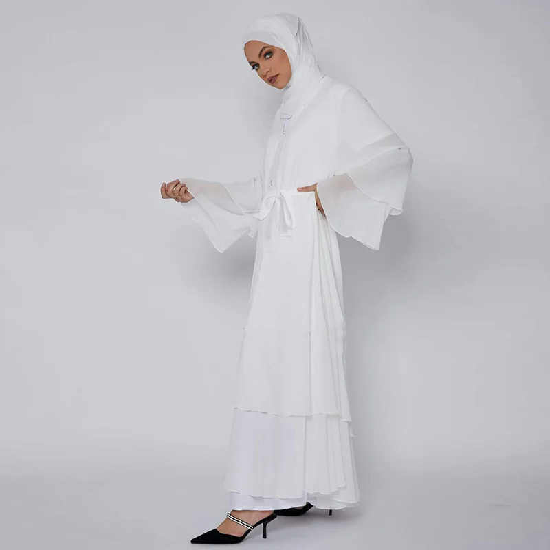 Fashion Muslim Abaya Kimono Dubai Kaftan Muslim Abayas Jilbab Cardigan Muslim Dresses Women Islam Clothes Robe Femme Musulmane