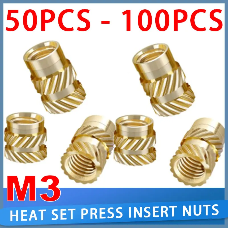 Медная гайка для 3d-печати, 50/100 шт | AliExpress
