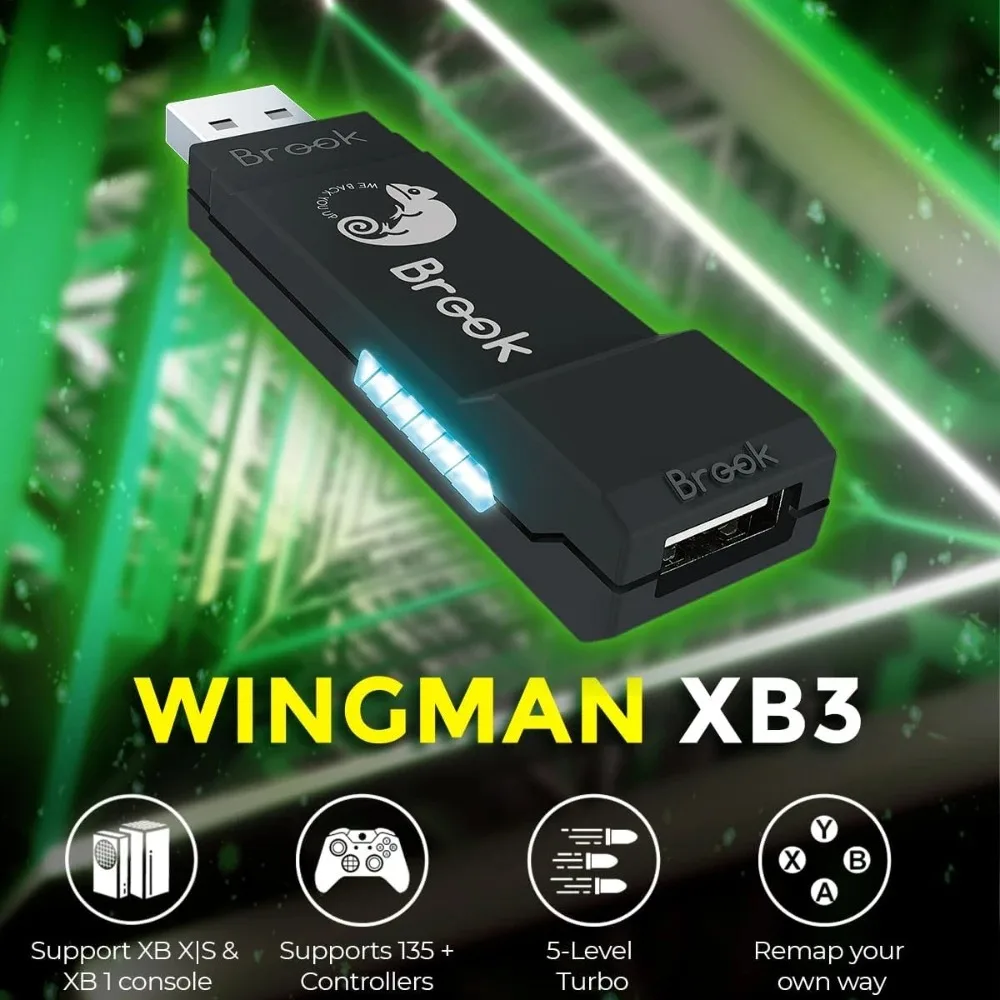Фото Конвертер Brook Wingman XB3 для Xbox One/Xbox Series X | S/PC консоль проводной аркадный боевой палка адаптер контроллера Hitbox №5