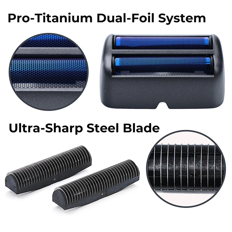 Фото Сменный комплект фольги и режущей головки для электробритв Babyliss PRO UV Double Foil FXLFS2 - предназначены только для использования с бритвами с УФ-фольгой. №2