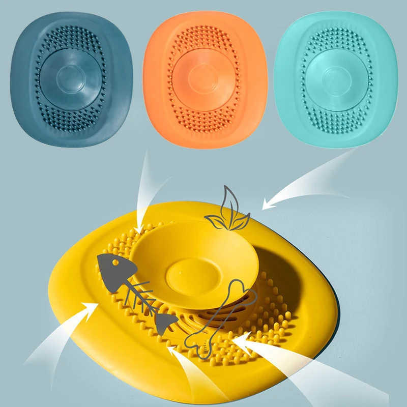 Силиконовая крышка для слива в ванную комнату фильтр раковины заглушка ванны
