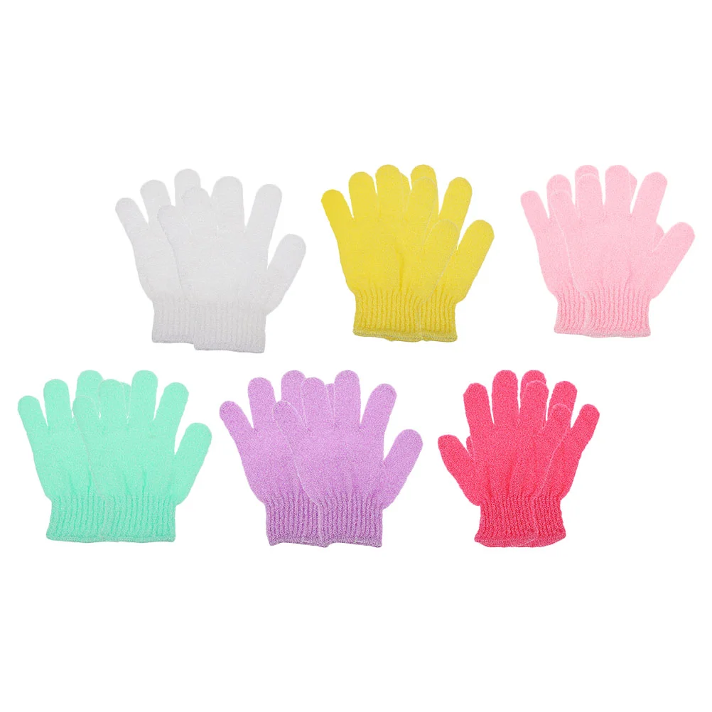 

Glove Exfoliating Shower Gloves Body Bath Scrubber Exfoliator Women Scrub Sided Double Mitts Large Charcoal Bulk Illuminate