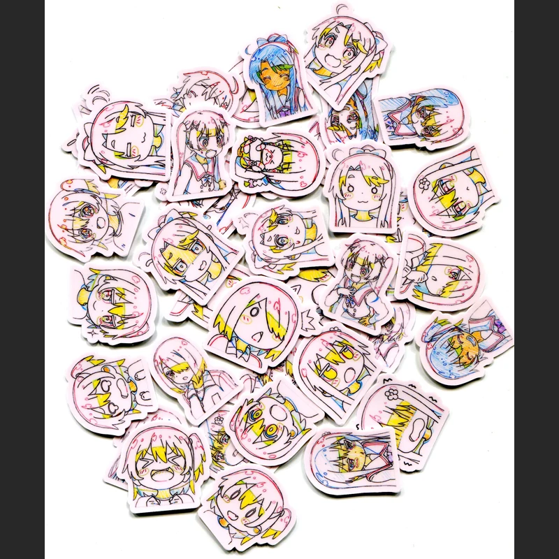 40 шт. аниме наклейки Watashi ni Tenshi ga Maiorita! Аксессуары для косплея Hoshino Miyako Shirosaki Hana