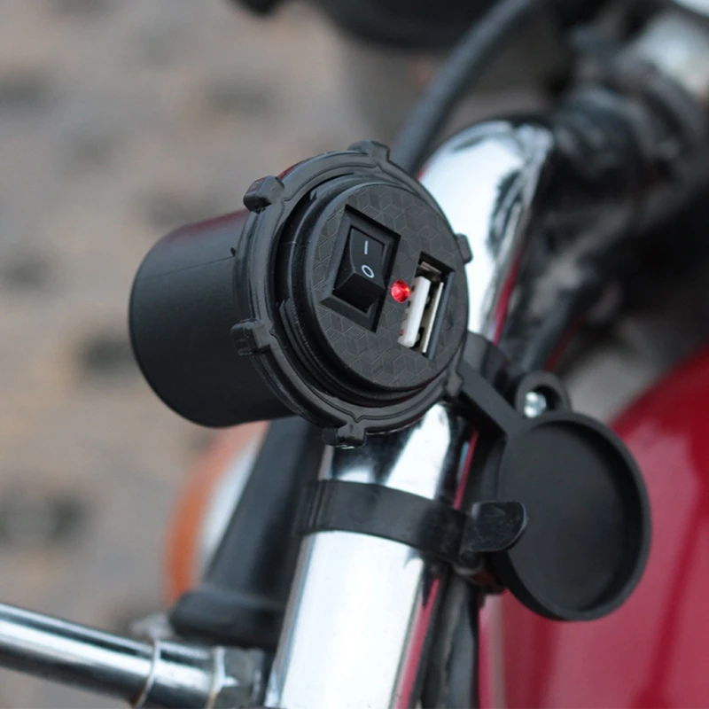 

USB Motorcycle Waterproof 12V Power Supply Adapter for Phone GPS GTWS