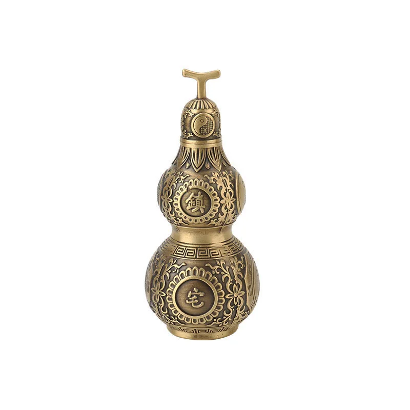 

Brass Good Luck Wu Lou Hu Lu Gourd Feng Shui Luck and Treasure for Housewarming Gifts Home Decoration