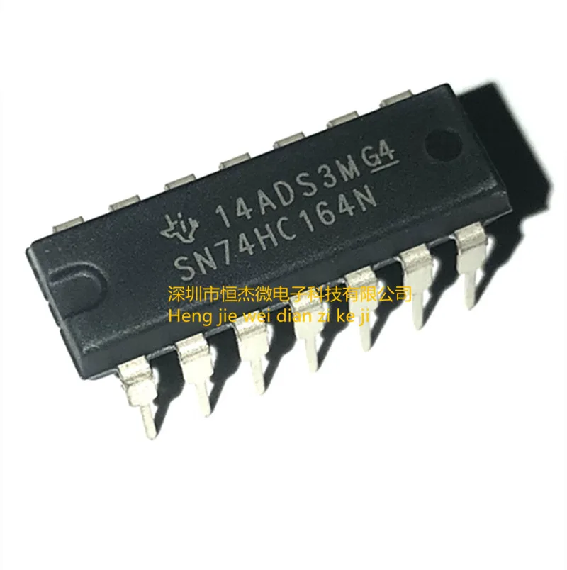 

10PCS/ New imported original SN74HC164N 8-bit serial in/parallel out shift register DIP-14 straight plug