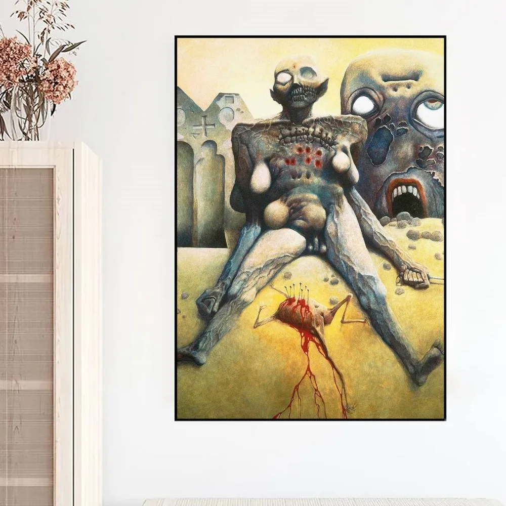 Художественный Постер Zdzislaw Beksinski Необычная Наклейка На Стену Винтажная