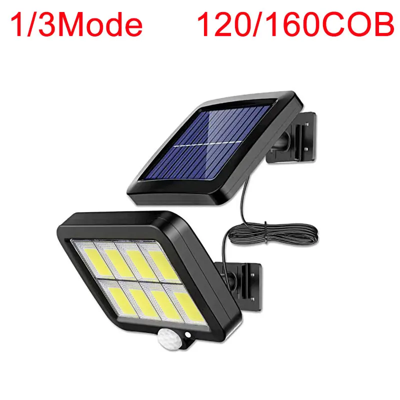 

Настенный уличный светильник на солнечной батарее, 120/светодиодов