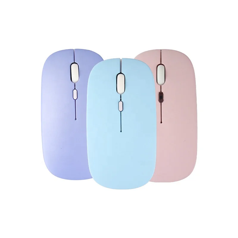 

Mute 2.4G rechargeable colorful cool lights spot dual mode luminous Blue tooth Wireless Mouse for office