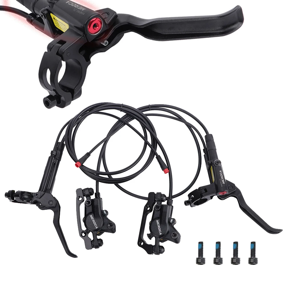 

MTB E-Bike Hydraulic Disc Power-Off Oil Brake 2 Piston Calipers 160mm Brake Pads For Disc Brake Electric Vehicle EBike Parts