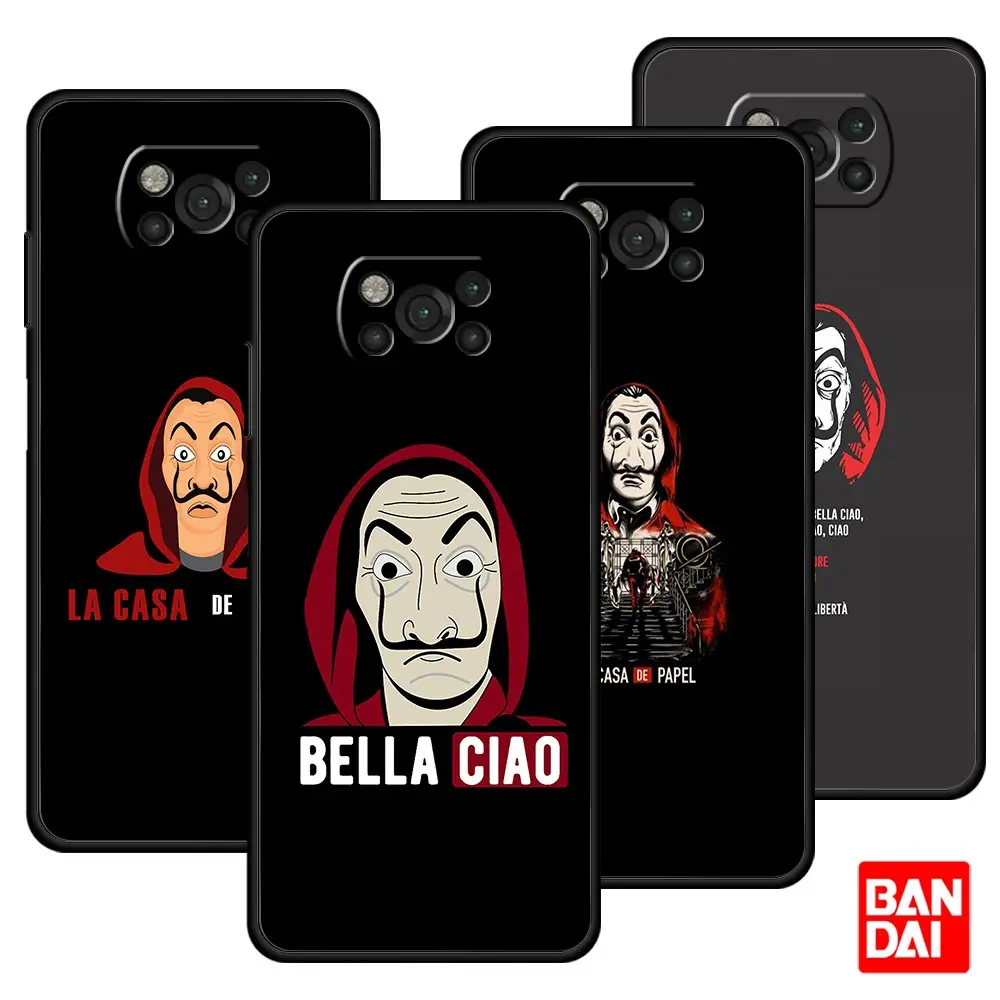 

La Casa De Papel Televisi��n Case for Xiaomi Mi Poco X3 NFC F3 Redmi Note 9s 9 9A 9C 8 10 11 9T 8T 10T K40 Pro Capa Back Cover