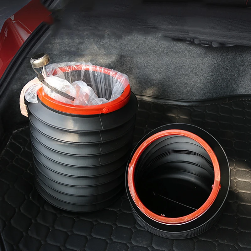 

Новинка, портативная складная Автомобильная корзина для мусора, ведро для рыбалки на открытом воздухе, мусорная корзина 4 л, многофункциональное ведро для хранения, мусорная корзина для автомобиля