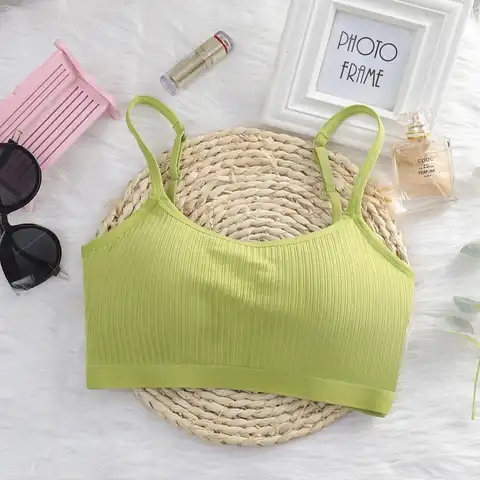 Women Bra Fixed Padded Bralette Tube Top Female Seamless Push Up Lingerie Wireless Underwear