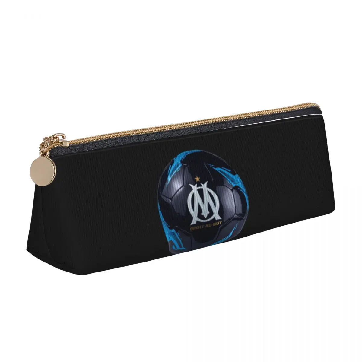 

Ball Logo Pencil Case Cool Sport PU Leather Pen Box Boy Girl Fashion Big Back To School Pencil Cases Stationery
