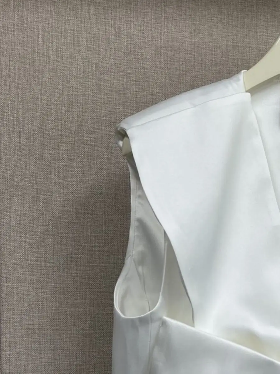 

Women Vest Satin Bow Deep V-Neck Sleeveless Sweet 2023 Autumn Tank Tops