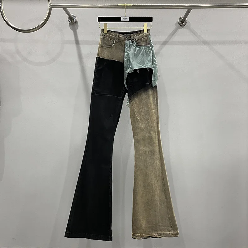 

Джинсы-клеш Y2k с принтом «Рик» для мужчин и женщин