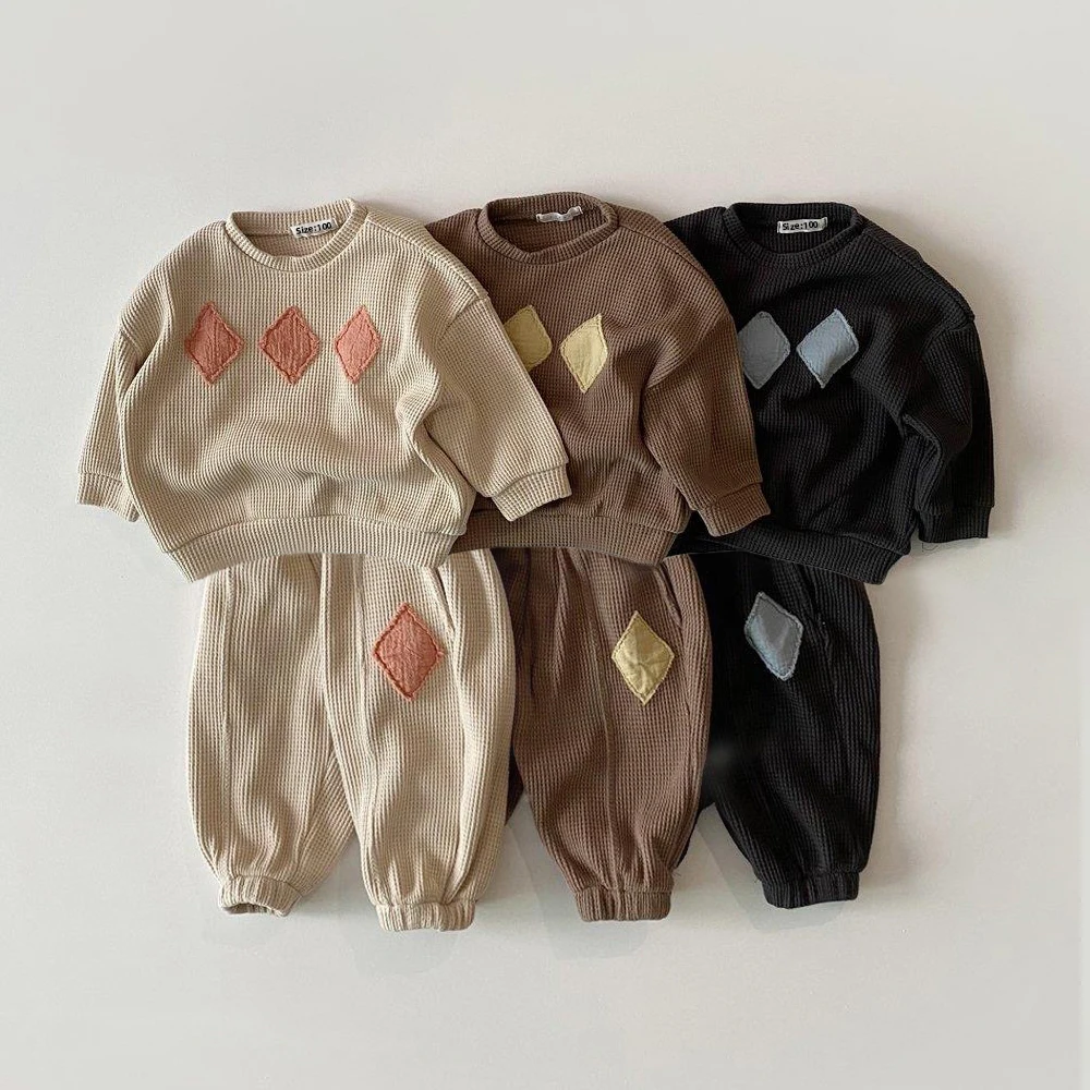 

0-3Y Baby Clothes Set Autumn Spring Casual Cotton Tops + Pants For Boys Unisex Toddlers 2 Pieces Kids Baby Outifs Clothing