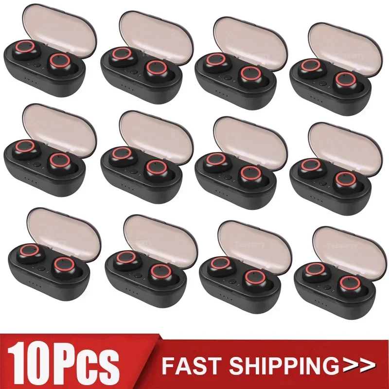 

5Pcs 10Pcs Wholesale Y50 TWS Wireless Headphones Bluetooth Earphone Stereo Headset Earbuds with Microphone for Iphone Xiaomi