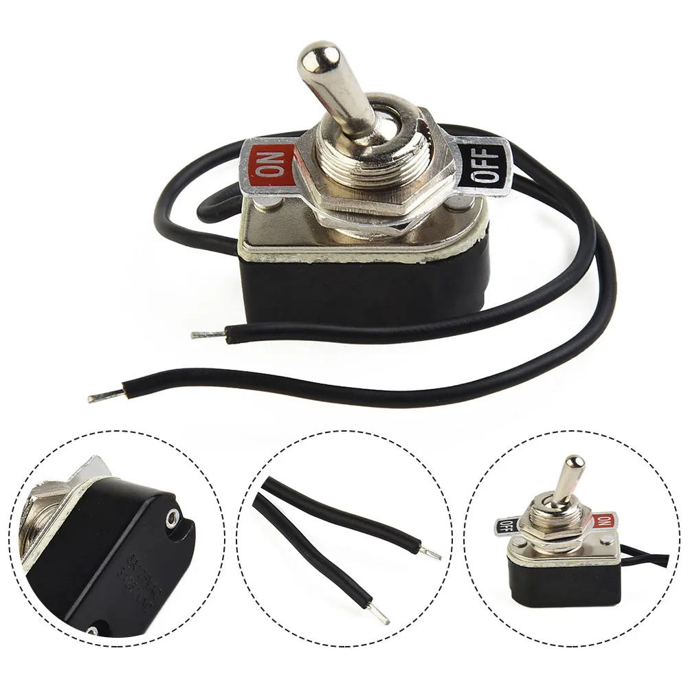 

Efficient Prewired Toggle Switch with Standard Wire and SPST Contacts for Delicate Applications Rated Voltage 125VAC