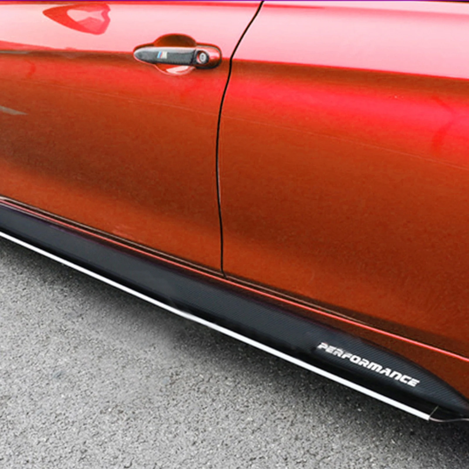 

M Performance Side Skirt Sills Stickers For BMW F30 F31 F32 F33 F15 F16 F10 E60 E61 Carbon Fiber Vinyl Decals