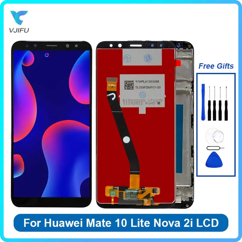 

5.9" For Huawei Mate 10 Lite Nova 2i LCD Display RNE-L21 RNE-L22 RNE-L01 Touch Screen Digitizer Assembly Replace 100% Tesetd
