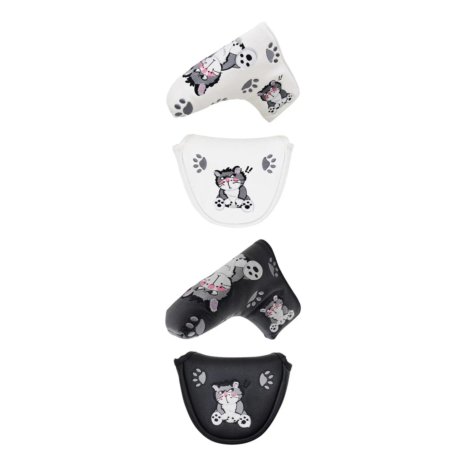 

PU Leather Golf Club Headcover Women Men Sleeve Protection Golf Mallet Putter Head Cover for Golfers Golf Activities