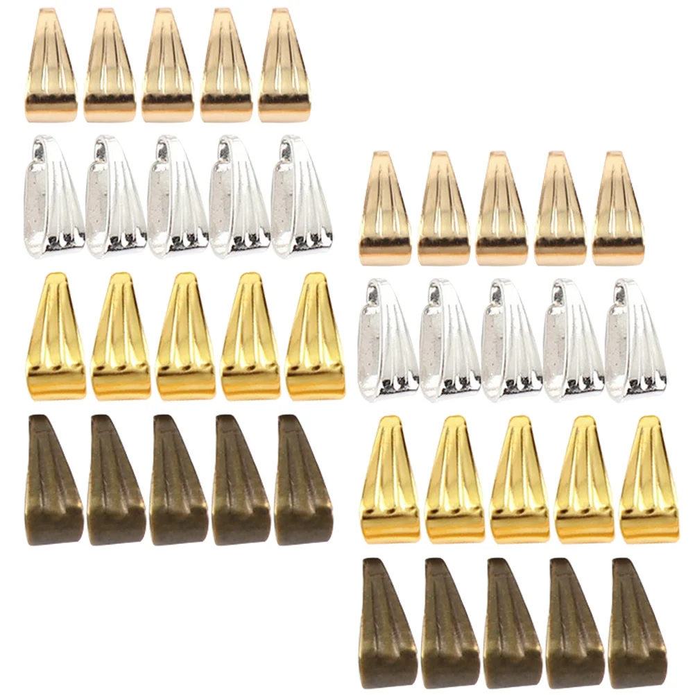 

Pendant Clasp Jewelry Necklace Making Metal Connector Connectors Pinch Clip Bail Diy Clasps Buckle Hook Pedant Snap Findings