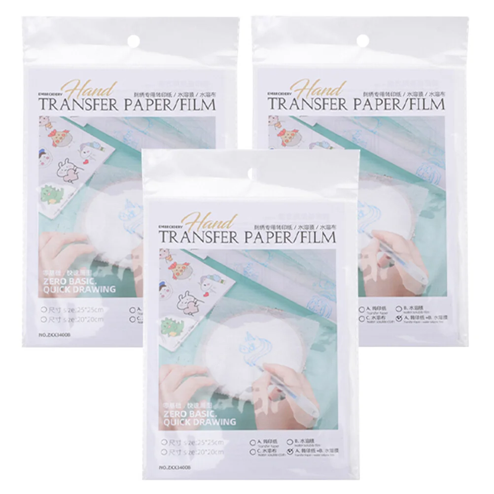 

Canvas Embroidery Stabilizer Accessories Water-soluble Film Transfer Papers Portable